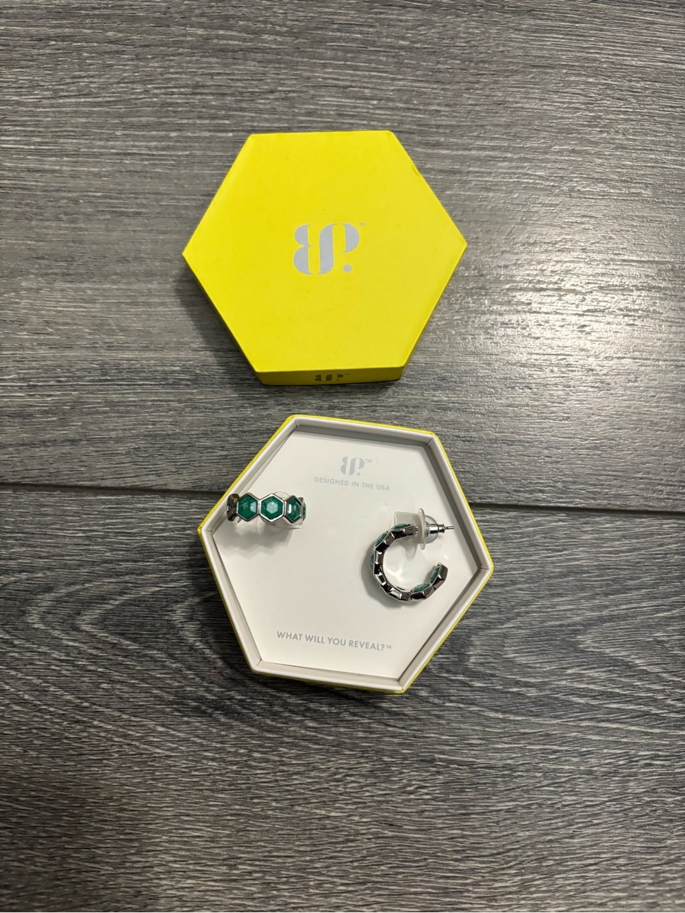 Bomb Party Earrings etched with echoes
